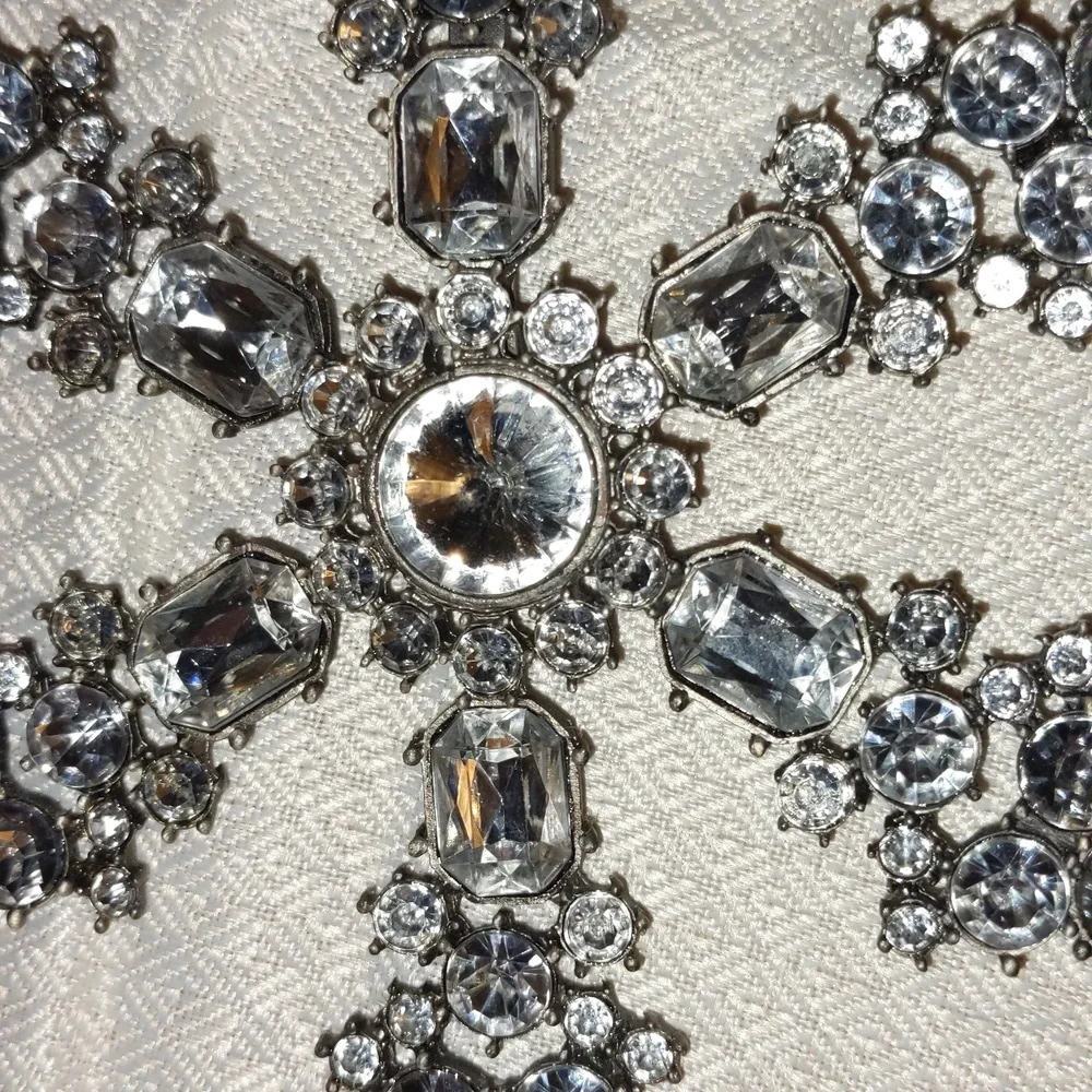 Pottery Barn Jeweled Crystal Snowflake 5